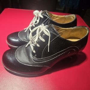 Fluevog Enneagram Generous Size 6 Black
